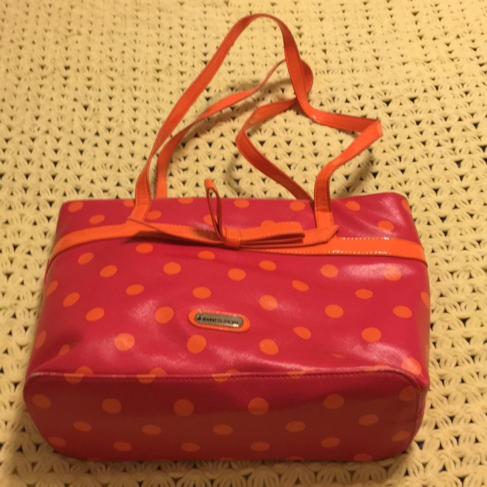 Hot Pink & Orange Dot Purse